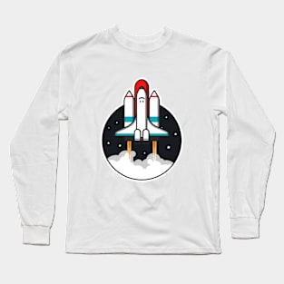 Rocket Launch Astronaut Long Sleeve T-Shirt